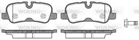 Колодки гальмівні woking p10593.10