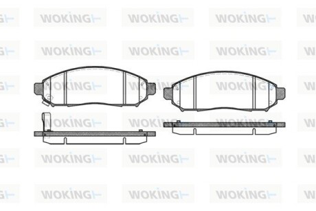 Колодки тормозные woking p10623.01