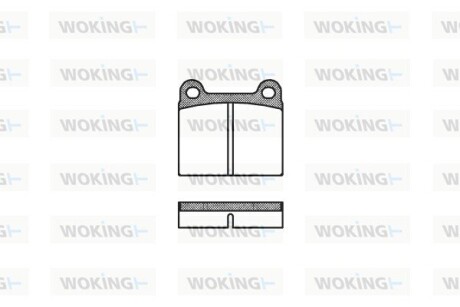 Колодки тормозные woking p1063.00