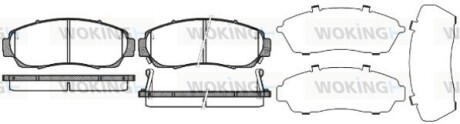 Колодки гальмівні диск. перед. (Remsa) Honda CR-V 07> 12> (P10713.12) woking p1071312