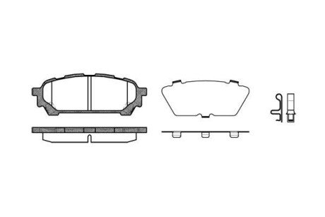 Колодки гальмівні woking p10763.01