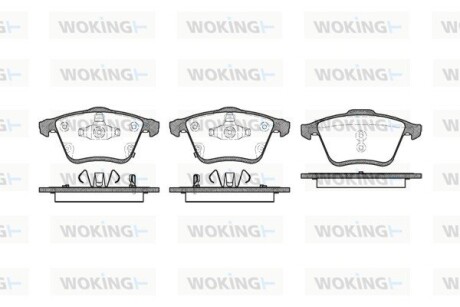 Колодки тормозные woking p10823.02