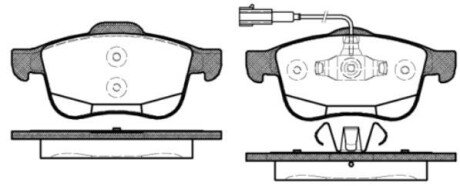 Колодки гальмівні woking p10833.12