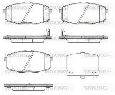 Колодки гальмівні диск. перед. (Remsa) Hyundai Elantra 1.6 10-,Hyundai I30 1.4 07-11 (P11383.12) woking p1138312