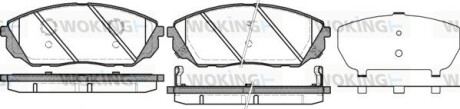 Колодки гальмівні диск. перед. (Remsa) Kia Sorento i 2.5 02-,Kia Sorento i 3.3 02- (P11413.12) woking p1141312