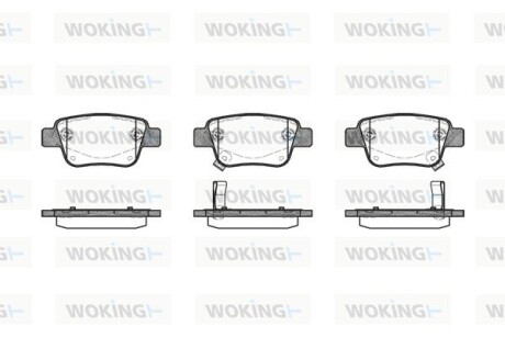 Колодки тормозные диск. задн. (Remsa) Toyota Avensis 03>08, Previa 05>, Alphard 08>14 (P11473.02) woking p1147302