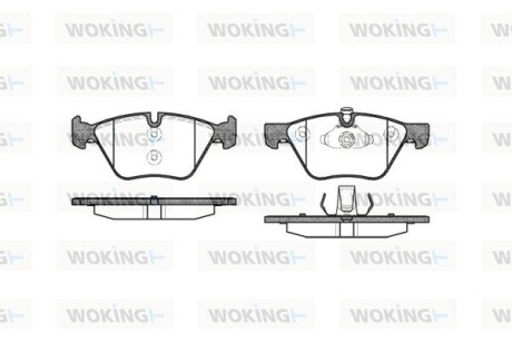 Колодки гальмівні диск. перед. (Remsa) BMW 3e90 5e60 5F10 X1e84 (P11523.00) woking p1152300