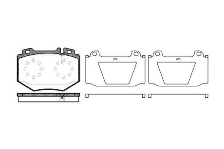 Колодки гальмівні woking p11653.00