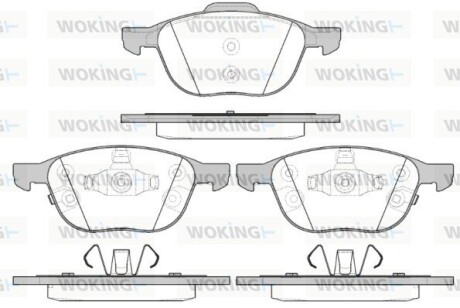 Колодки гальмівні woking p1182312