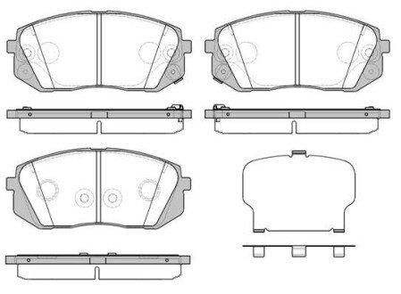 Колодки гальмівні woking p12023.52