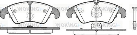 Колодки тормозные диск. перед. (Remsa) Audi A4 2.0 07-15,Audi A4 2.7 07-15,Audi A4 3.0 07-15 (P12043.10) woking p1204310