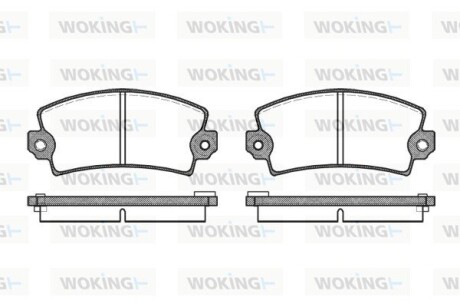 Колодки гальмівні woking p1213.06