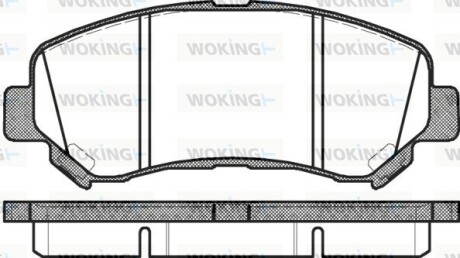 Колодки тормозные диск. перед. (Remsa) Nissan Qashqai qashqai 2 i 1.5 06-13,Nissan Qashqai qashqai 2 i 1.6 06-13 (P12183.00) woking p1218300