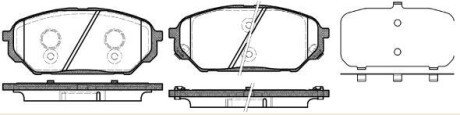 Колодки гальмівні woking p12223.12