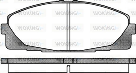 Колодки гальмівні woking p12253.00