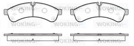 Колодки гальмівні диск. задн. (Remsa) Iveco Daily 06> 11> 14> (P12393.00) woking p1239300