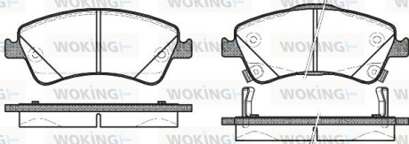 Колодки тормозные диск. перед. (Remsa) Toyota Avensis III 08>18 (P12413.12) woking p1241312