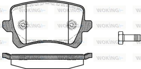 КОЛОДКИ ГАЛЬМІВНІ woking p12423.00