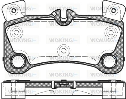 Колодки гальмівні woking p12463.00