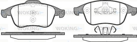 Колодки тормозные диск. перед. (Remsa) Renault Scenic III Grand Scenic III Laguna III Latitude (P12503.00) woking p1250300