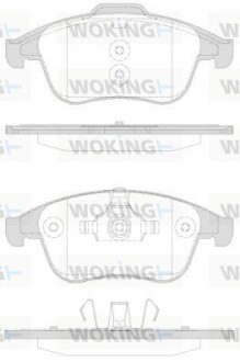 Колодки гальмівні диск. перед. (Remsa) Renault Scenic III Grand Scenic III Megane III 2,0TCe (P12503.30) woking p1250330