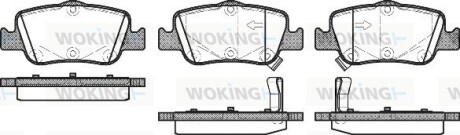 Колодки гальмівні диск. задн. (Remsa) Toyota Corolla Auris 06> 13> / Hyundai i30 15> (P12563.02) woking p1256302