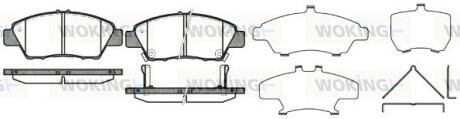 Колодки гальмівні woking p12583.02