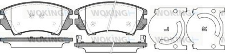 Колодки гальмівні диск. перед. (Remsa) Opel Insignia A Astra J Zafita Tourer C / Malibu 12> (P12753.12) woking p1275312