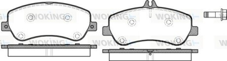 Колодки тормозные диск. перед. (Remsa) MB GLK 08>15 (P12773.00) woking p1277300