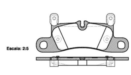 Колодки гальмівні woking p12793.20