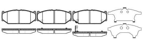 Колодки гальмівні woking p12813.11