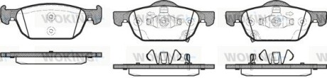 Колодки гальмівні диск. перед. (Remsa) Honda Accord 08>15 / Civic 12> (P12843.02) woking p1284302