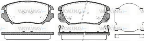 Колодки тормозные диск. перед. (Remsa) Chevrolet Camaro 3.6 09-15,Chevrolet Malibu 2.0 12- (P12853.02) woking p1285302