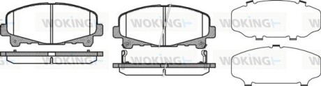 Колодки гальмівні диск. перед. (Remsa) Honda Accord 08> 15> (P12903.02) woking p1290302