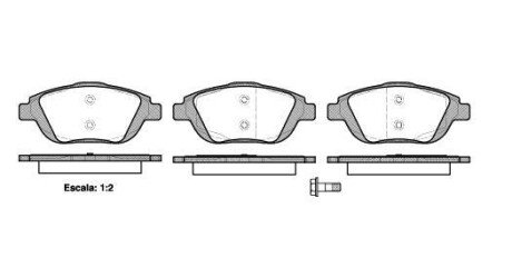 Колодки гальмівні woking p12923.00