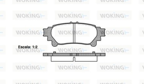 КОЛОДКИ ГАЛЬМІВНІ woking p12953.00