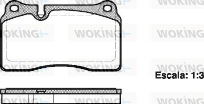 Колодки гальмівні диск. перед. (Remsa) VW Touareg 03>10, 10>18 (P13003.00) woking p1300300