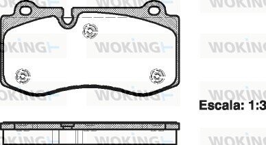 Колодки тормозные диск. перед. (Remsa) Mercedes-Benz E211 S221 (P13023.00) woking p1302300