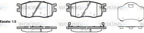 Колодки гальмівні диск. перед. (Remsa) Hyundai Accent Rio 05>10 / i20 08>15 (P13083.02) woking p1308302