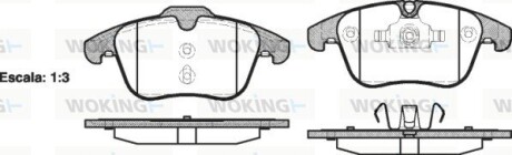 Колодки тормозные диск. перед. (Remsa) Ford Mondeo IV S-max Galaxy / PSA 508 407 (P13193.00) woking p1319300