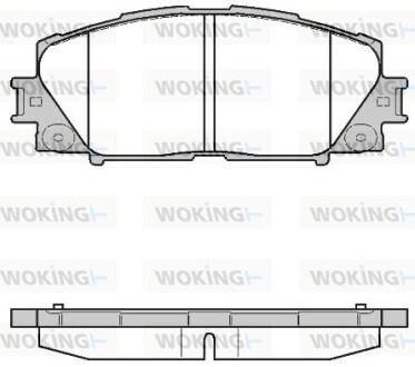 Колодки гальмівні диск. перед. (Remsa) Lexus Ct (zwa10_) 1.8 10-,Toyota Prius 1.8 09- (P13243.10) woking p1324310