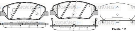 Колодки тормозные диск. перед. (Remsa) Hyundai Genesis 3.8 08-14,Hyundai Santa fe ii 2.0 05-12 (P13263.02) woking p1326302