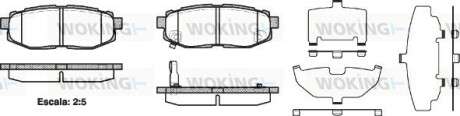 Колодки тормозные диск. задн. (Remsa) Subaru Forester 13> / Legasy, Outback 09> / Tribeca 06> (P13283.01) woking p1328301