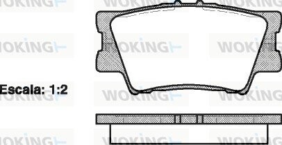 Колодки гальмівні диск. задн. (Remsa) Lexus Es (acv40_, gsv40_) 3.5 06-12,Lexus Es (asv60_ (P13313.00) woking p1331300