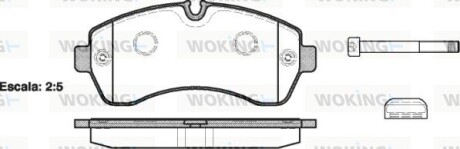 Колодки гальмівні диск. перед. (Remsa) Mercedes-benz Sprinter 46-t 3.0 06-,Mercedes-benz Sprinter 5-t 1.8 06- (P13433.00) woking p1343300