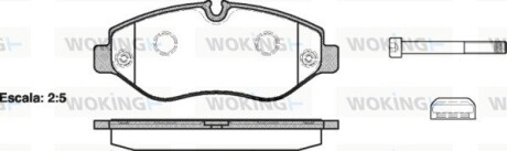 Колодки гальмівні диск. перед. (Remsa) Mercedes-benz M-class (w166) 3.0 11-,Mercedes-benz Sprinter 35-t 1.8 06- (P13453.00) woking p1345300