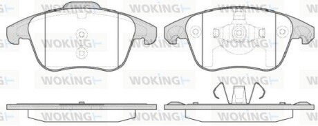 Колодки тормозные woking p13493.30