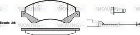 Колодки гальмівні диск. перед. (Remsa) Ford Tourneo connect 1.8 02-13,Ford Transit 2.2 06-14 (P13513.02) woking p1351302