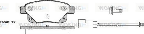 Колодки гальмівні диск. задн. (Remsa) Ford Tourneo connect 1.8 02-13,Ford Transit 2.2 06-14 (P13523.02) woking p1352302