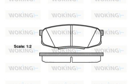 Колодки тормозные диск. задн. (Remsa) Toyota LC200 LC150 / Lexus LX570 GX460 (P13723.00) woking p1372300